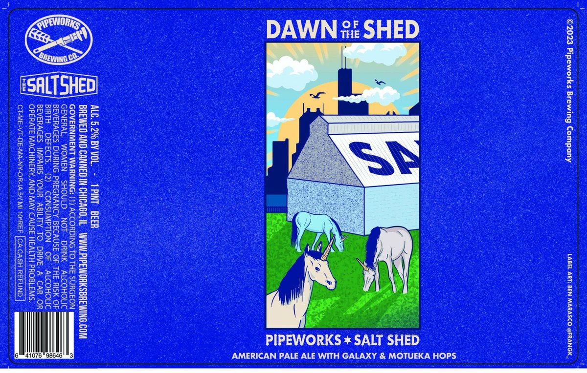 Your #CraftBeer Name Of The Day...

@PipeworksBrewin / @saltshedchicago Dawn Of The Shed

🍻