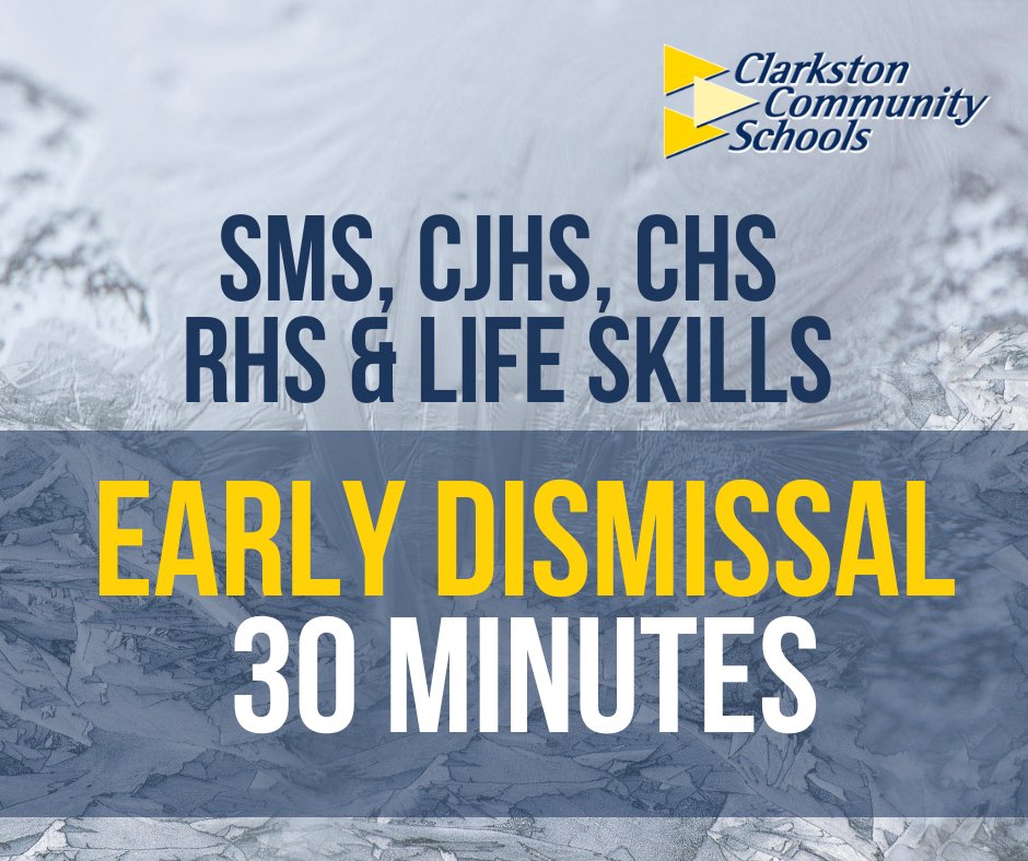 Spartandude330 on Twitter "RT LearnAtCCS Due to forecasted freezing