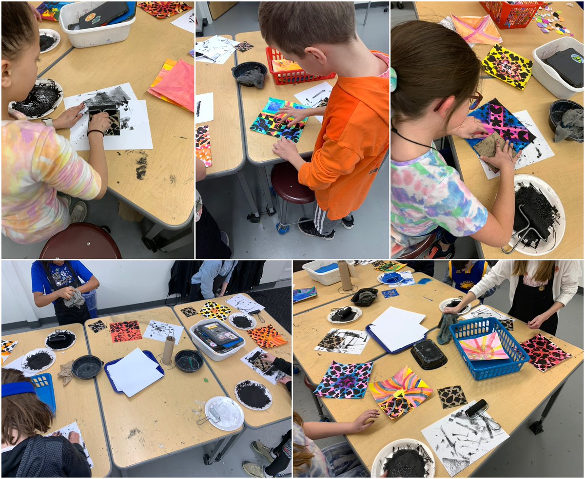 naplsart's tweet photo. Mrs. Anderson’s @napls_is 4th graders did an awesome job on their radial collograph prints! https://t.co/L2gEVjRkxz