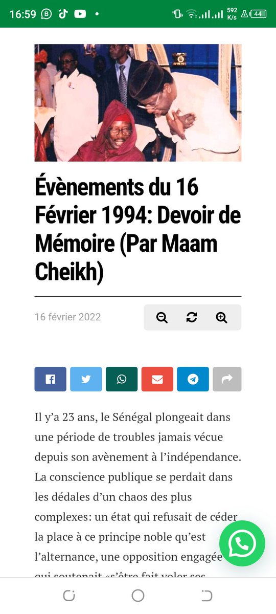 MaamCheikh7's tweet photo. Hello ! Je vous partage mon Article sur les Évènements du 16 Février 1994. Bonne Lecture ! 
https://t.co/kZps0cdZ70 https://t.co/aWOds9yER9