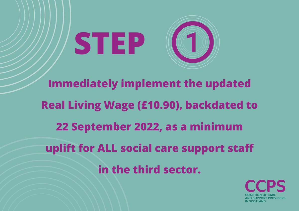 ccpscotland's tweet photo. ⏱️Time may be running out, but there are still #4StepsToFairWork that @scotgov can take to deliver a just settlement for people providing vital care & support across Scotland.
Here's the first ⤵️ https://t.co/i6RRbWxn6D