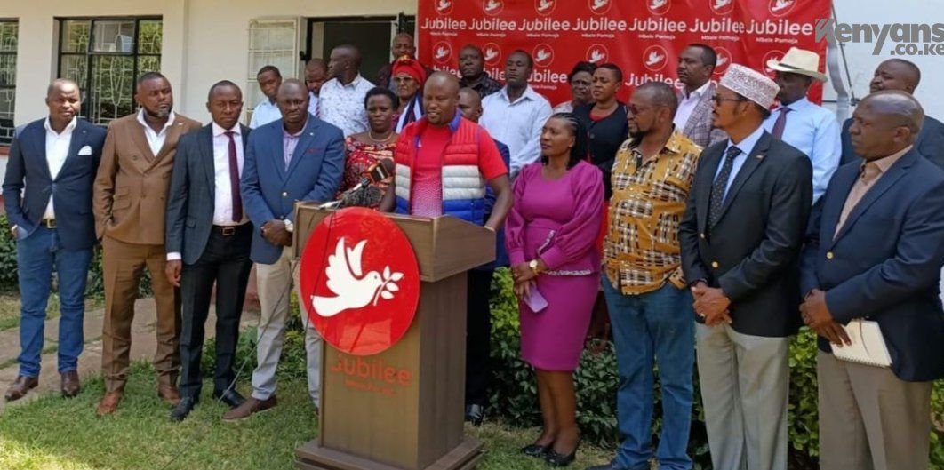 WMM's tweet "Kioni with the remaining 'Jubilee leaders vs Kanini and