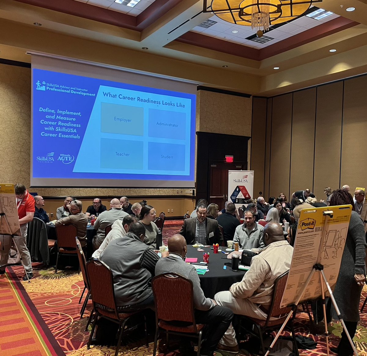 SkillsUSAIL's tweet photo. SkillsUSA Illinois is at the Illinois Association of Career and Technical Education Conference in Bloomington-Normal today and tomorrow. The Advisor and Instructor Professional Development Track is off and running.
.
.
.
#SkillsUSAIL #OurTimeIsNow #IACTE https://t.co/Yzl4QA79cA