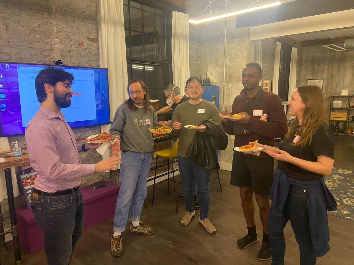 Last night’s in-person Hack Night at @indyhall was a blast! To receive an alert about next month’s Hack Night, make sure you register for our Meetup group here: meetup.com/codeforphilly #civictech #phillyevents