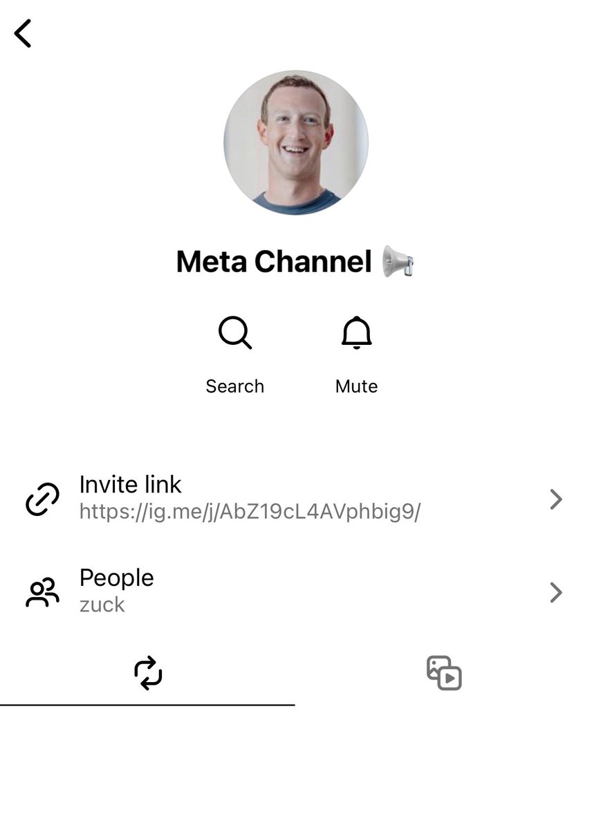 1stnattasha's tweet photo. Just in my feed. 📣The “META CHANNEL”-
a new Broadcast Chat Feature of @instagram
Starting to roll out Instagram Channels.
Check if u got invited by Mark Zuckerberg himself 👀
#instagram #instagramchannel #instagramchannels https://t.co/ouTtRjzCSn