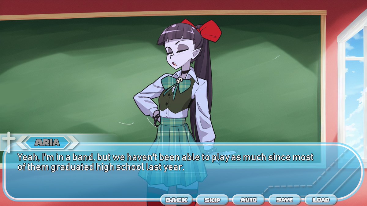WholesomeMGA's tweet photo. Everyone has a favorite band, but have you ever been in one?  Play any instruments?

#visualnovel #MonsterGirls https://t.co/pNIwswihCg