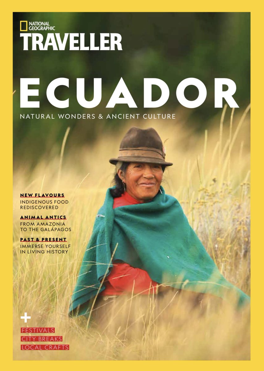¡Miren lo que en dos semanas será publicado en <a href="/NatGeo/">National Geographic</a> en Gran Bretaña 🇬🇧!

Un suplemento de 50 páginas compartiendo las experiencias más auténticas y especiales de Ecuador.

Nuestra gastronomía ancestral, vida silvestre y cultura.

Pronto les comparto los artículos.