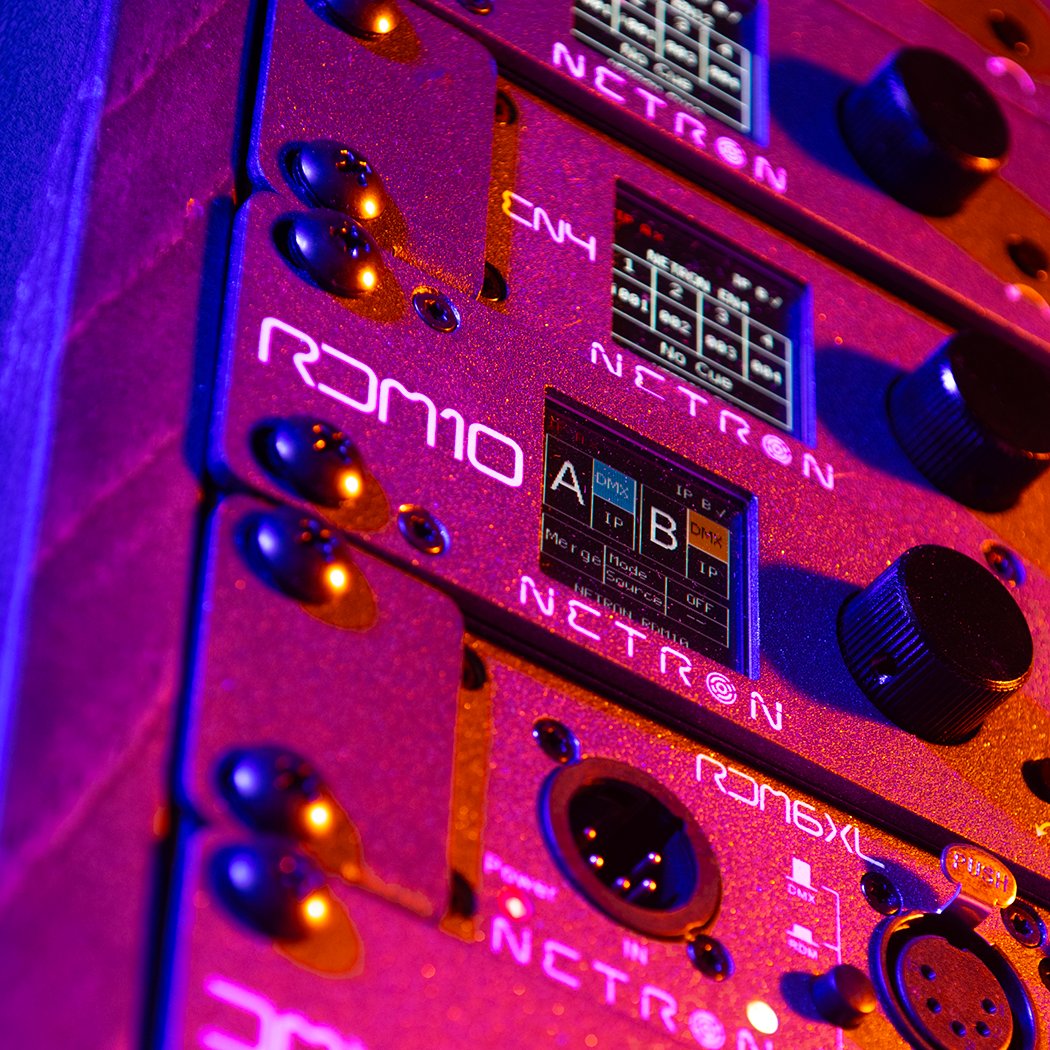 ControlObsidian's tweet image. NETRON Nodes feature WEB Brower configuration with RDM compatible ports and feature True1 Power in and a NET Shelf to fit smaller devices in a 1U rackmount space. With a combination of consoles and networking devices. 

#obsidiancontrolsystems