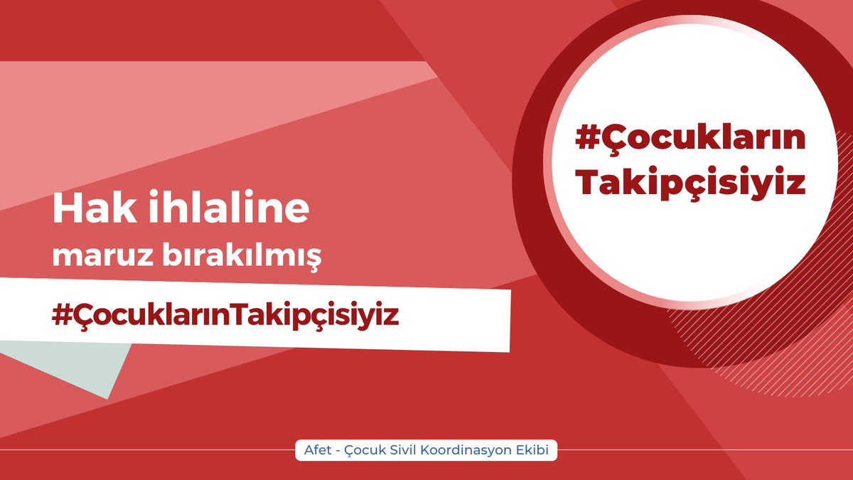 Hakkında arama ilanı verilen ve refakatsiz kalan çocuklar için etkin, güvenli ve işleyen bir sistem kurulana kadar #ÇocuklarınTakipçisiyiz