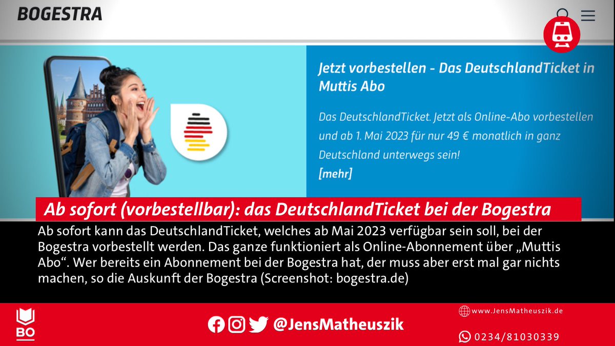 Jens Matheuszik on Twitter: "Jetzt kann das #DeutschlandTicket 🇩🇪🎫 für