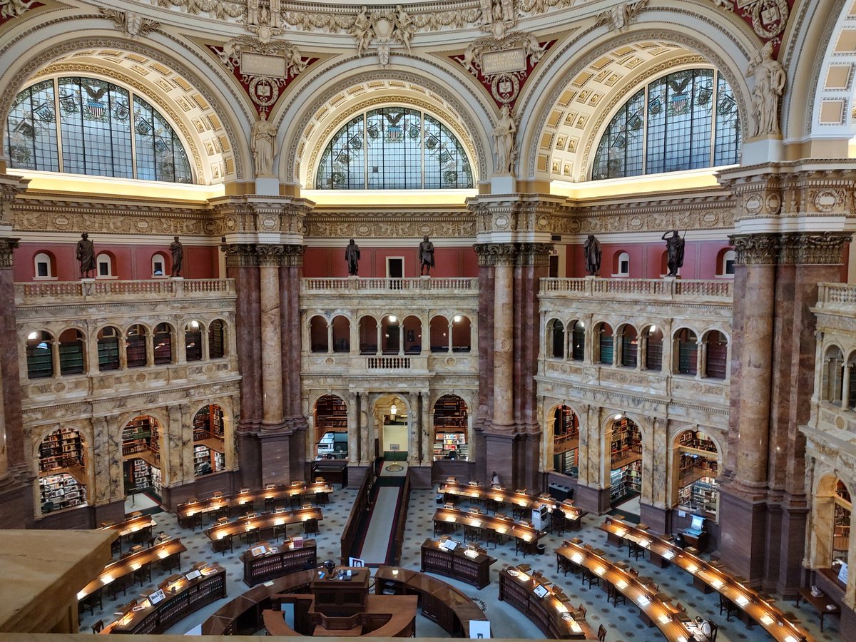 DrSharpCMU's tweet photo. I got a library card at the Library of Congress! I was emotional as I sat in the reading room. Education is so important. #nerdbucketlist https://t.co/pZqVPxLkyJ