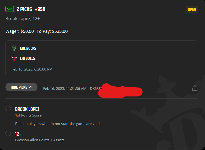PoGlocc's tweet photo. @FirstBasketMan I locked this in, but lopez went from +900 to +600 after my bet https://t.co/yj2RNWeLgY