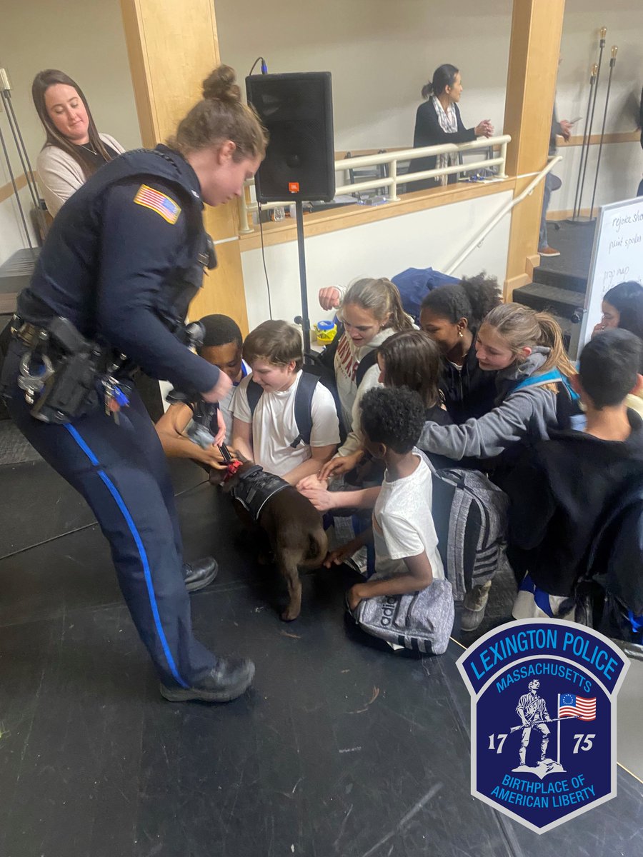 Lexington Police (MA) on Twitter "Thank you Officer Allison McCann and her partner Otis the