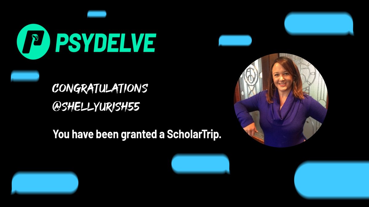 scholartrips's tweet photo. Welcome @ShellyUrish55.

Your application for @psydelve has been accepted. https://t.co/FdCMd7d0Zf