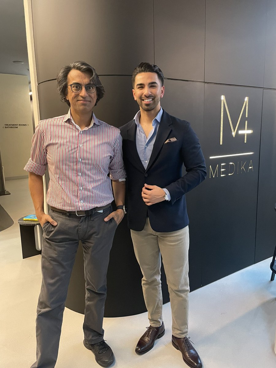 MrVikas's tweet photo. Great meeting with Dr Amjed, at our clinic @medikahealth, at @Spinningfields in the heart of #Manchester. We have some exciting new services launching soon in wellness, health and well-being. Get booked in here - https://t.co/o1QV61MBwn https://t.co/PJK6jnjdNt