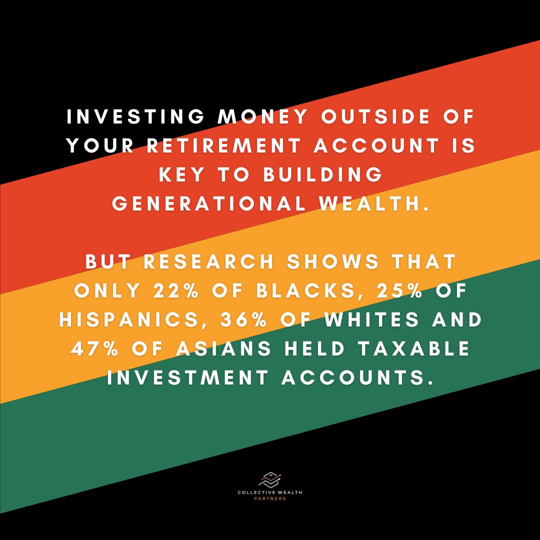 Collective_WP's tweet photo. Reflecting on the past but looking towards the future. Building a legacy through wealth is key. Are you investing? Are you investing outside of your retirement account? We are building financial independence and creating black history.
#investing #blackwealthgap #racialwealthgap https://t.co/mZxisWVCoD