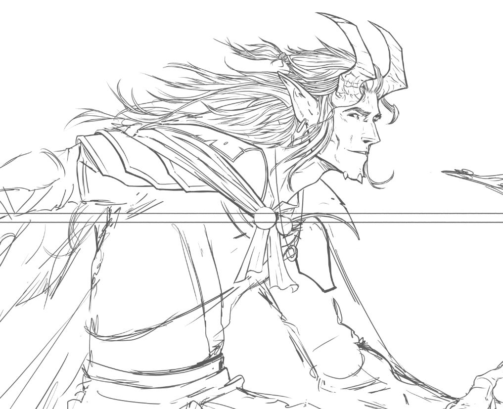 Baz_ic's tweet photo. On se prépare pour @TableQuestJDR ave un fan art de Al, trop hâte ! #TableQuest https://t.co/MiU8tVJM8w