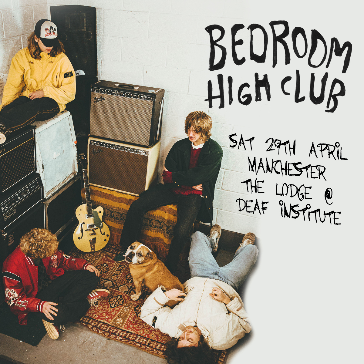 Born and bred Barnsley boys @bedroomhighclub bring their exhilerating new live show to Manchester Deaf Institute (The Lodge) on Saturday 29th April ⚡ For fans of: The Strokes, Circa Waves Tickets on sale this Friday at 10am gigst.rs/BHC