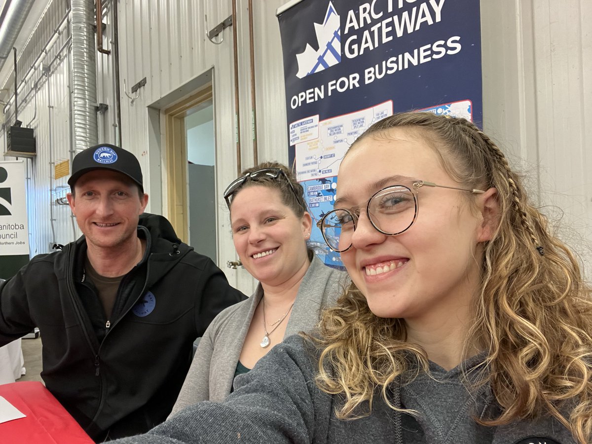 Our team at a Job Fair in Cranberry Portage yesterday. 
#arcticgateway #hudsonbayrailway #manitoba #jobs #arcticgatewaygroup #northernmanitoba #northernjobs