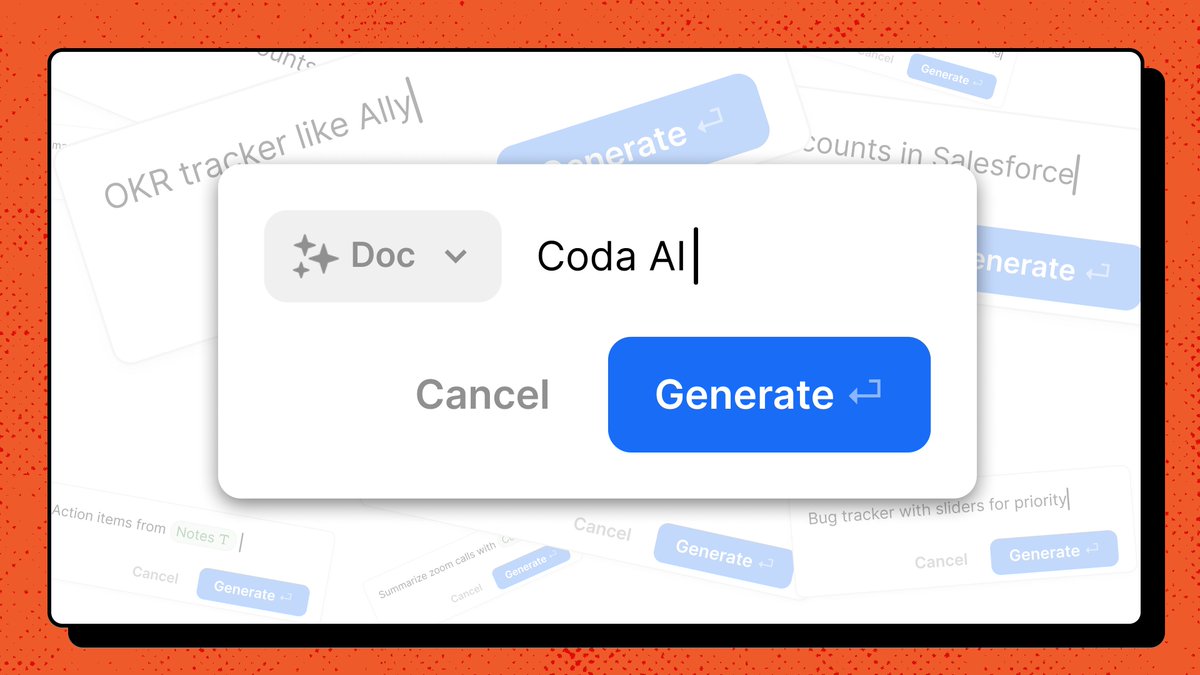 Say hello to your new virtual assistant: Coda AI.

✨ Summarize meeting notes &amp; transcripts in a snap.
✨ Quickly prep for customer calls.
✨ Whatever you dream up – it’s stackable with Coda’s other building blocks like tables, controls, text, &amp; formulas.

bit.ly/coda-ai