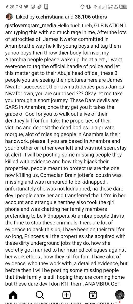 Oluwabukunmi014's tweet photo. Dear @NigeriapolicePR 
@Anambra state
@PoliceNG
@NigeriapolicePR

INTERROGATE CSP Patrick Agbazue ,Arthur Eze, SP Princess Nwode , SPO Harrison and former Gov.Willie https://t.co/CJxMR4DrhS