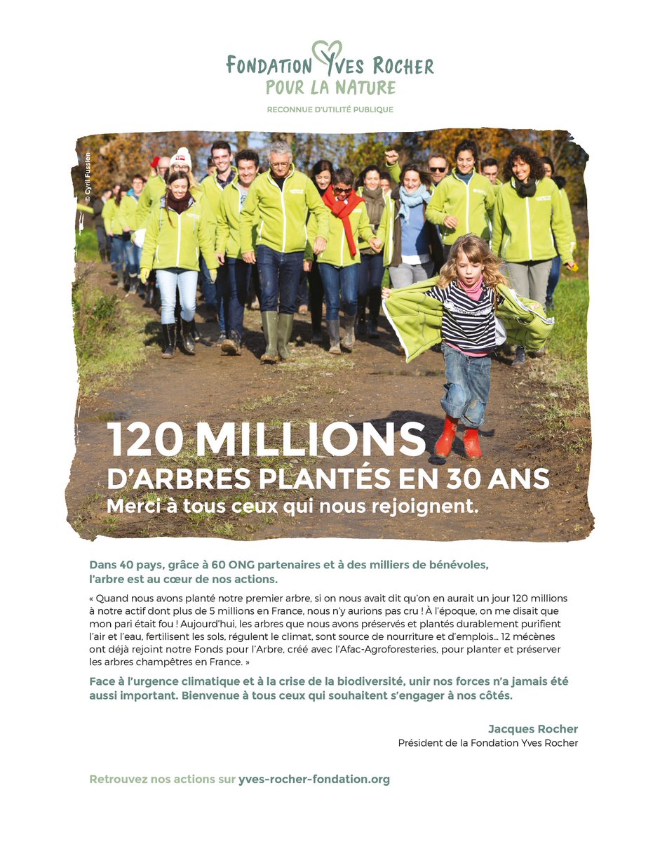 FondationYvesRocher (@fondationyr) on Twitter photo En avant marche dans <a href="/ParisMatch/">Paris Match</a>📃👣
On parle de la <a href="/FondationYR/">FondationYvesRocher</a> dans la nouvelle édition du magazine Paris Match !
Très heureux de partager notre aventure quotidienne à vos côtés et auprès des communautés locales avec qui nous agissons aux 4 coins du monde.🌍🤗
Merci ! 🤩 En avant marche dans <a href="/ParisMatch/">Paris Match</a>📃👣
On parle de la <a href="/FondationYR/">FondationYvesRocher</a> dans la nouvelle édition du magazine Paris Match !
Très heureux de partager notre aventure quotidienne à vos côtés et auprès des communautés locales avec qui nous agissons aux 4 coins du monde.🌍🤗
Merci ! 🤩