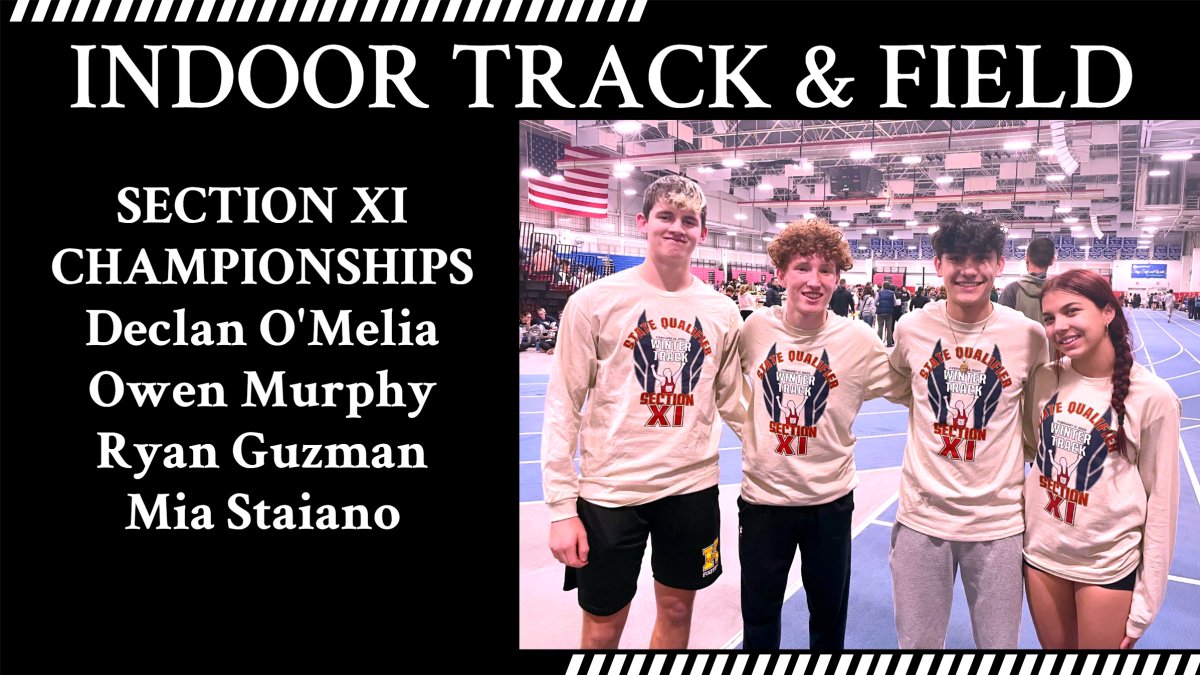 KPCSDAthletics's tweet photo. Congratulations to Declan, Owen, Ryan and Mia for qualifying and competing in the Section XI Indoor Track and Field Championships! https://t.co/s3UmqPkEs3