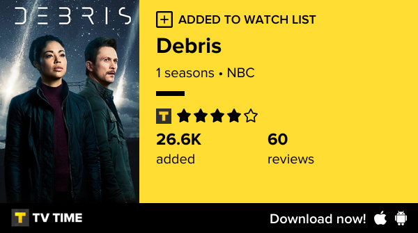 kblinx's tweet image. I've just started following Debris tvtime.com/r/2IB1v #tvtime