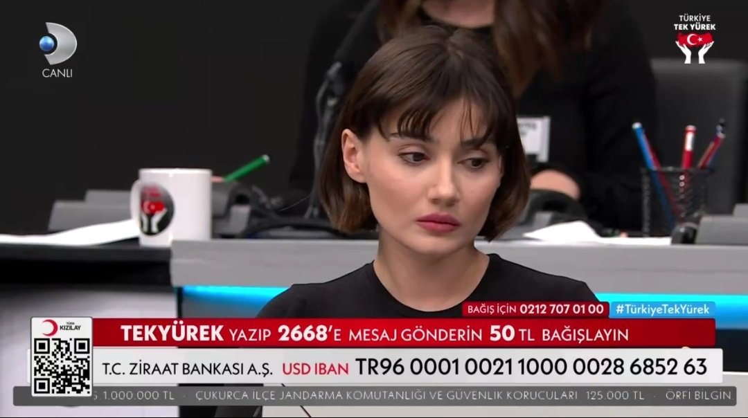 📃| Sevda Erginci na campanha #TürkiyeTekYürek, onde  foram doados o total de 115 bilhões 146 milhões 528 mil TL(liras turcas)via telefone e 9 milhões 10 mil via SMS.
🙏🏻🤍
• #SevdaErginci| • <a href="/sevdaaerginci/">sevdaerginci</a>