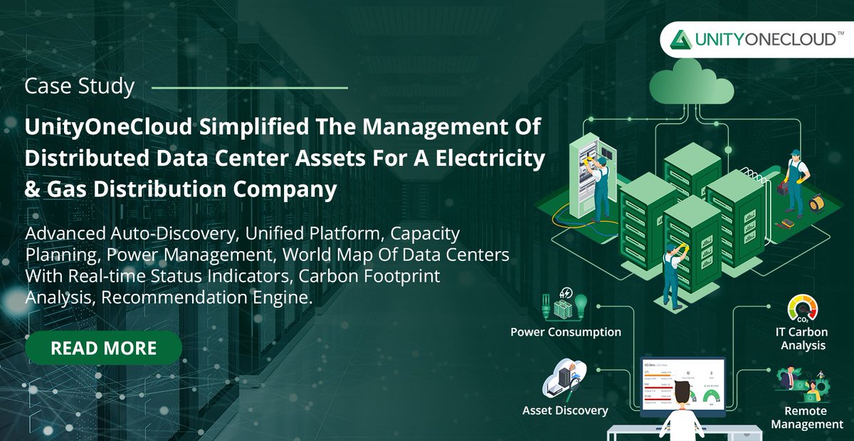 UnityOne_ai's tweet photo. Read our latest case study to learn how a leading electricity and gas distribution company in US partnered with UnityOneCloud to simplify the management of distributed data center assets across the globe from a unified platform.
https://t.co/VjbBCxGaX7

#unityonecloudsdcimtool https://t.co/QYElZF5Ia0