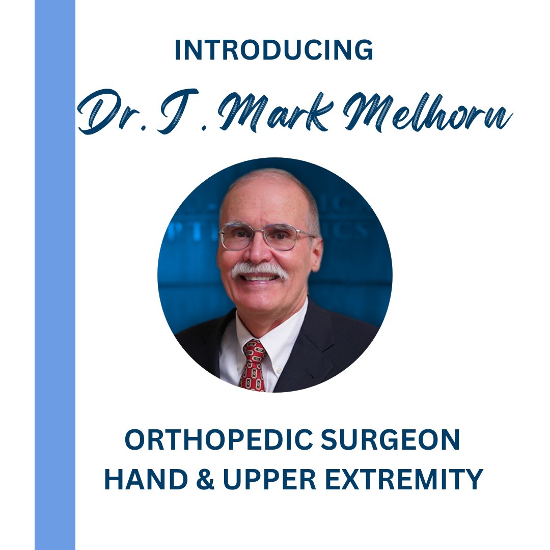 midamortho's tweet photo. Meet Dr. J. Mark Melhorn! He brings decades of experience treating upper limb conditions and specializes in providing care for the hand, wrist, forearm, elbow, shoulder, and neck for both adults and children.

Learn more about him on our website! https://t.co/YkK9BeWW6y https://t.co/H2F1eqyANL