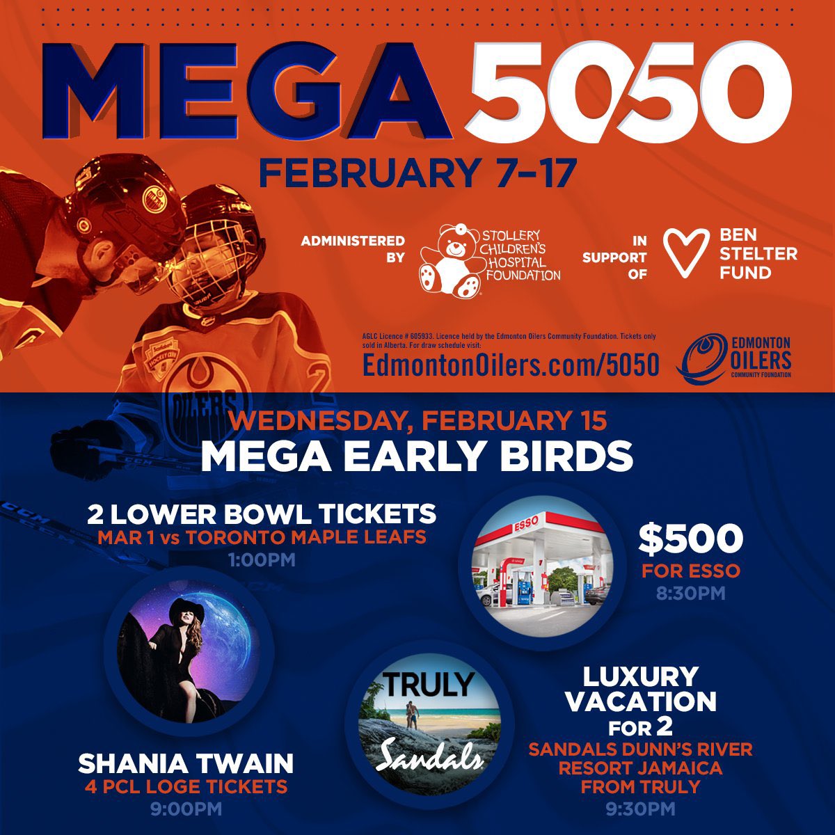 #Alberta, we need your help to set a 50/50 Record! Our jackpot is already over $2.5M and is growing fast! Please consider buying tickets to help kids like Ben battling brain cancer. #flames #yyc #yeg #boa <a href="/FlamesNation/">FlamesNation</a> <a href="/OilersNation/">Oilersnation.com, Oily Since ‘07</a> <a href="/AmarjeetSohiYEG/">Amarjeet Sohi</a> 5050oilers.myshopify.com/?utm_source=nh…