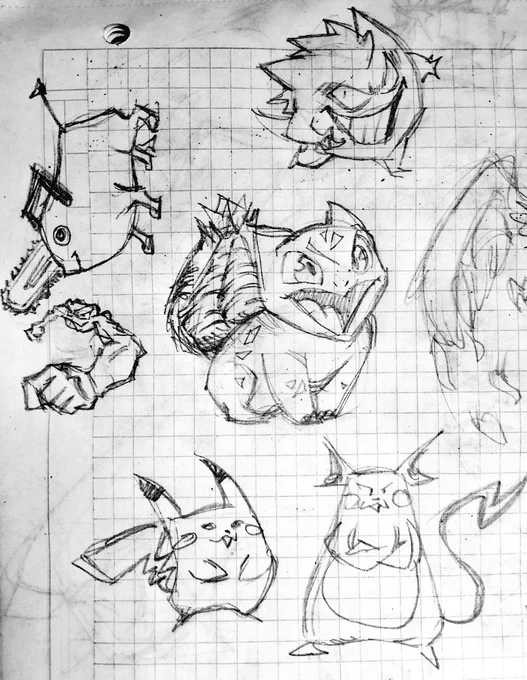Drew some little guys from memory 