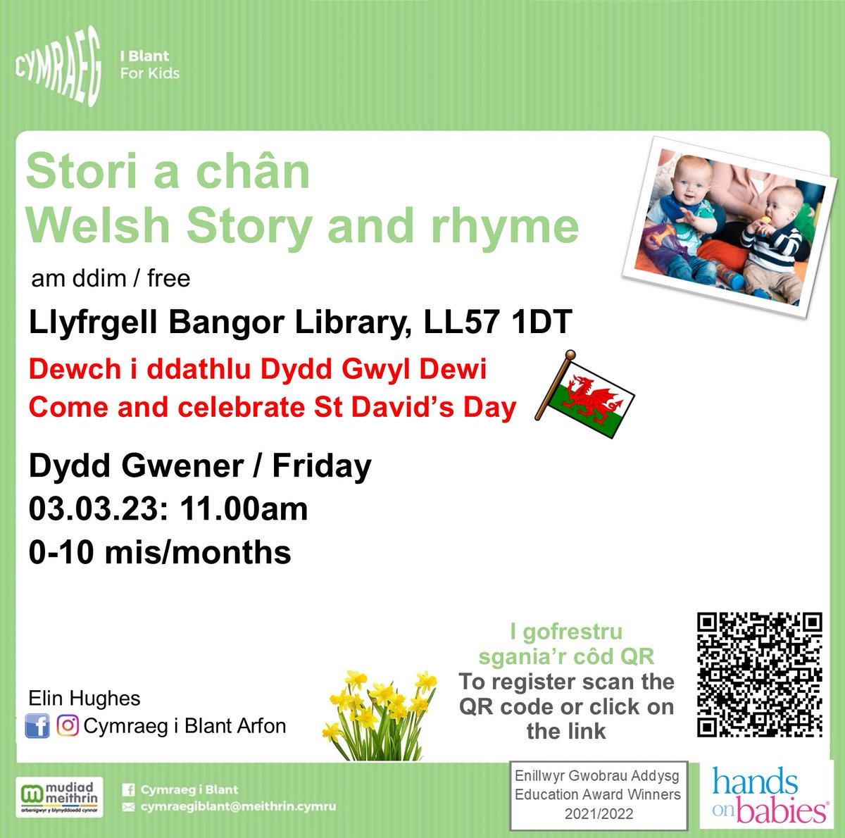 Sesiynau Cymraeg i Blant - Gwynedd (Mawrth-Ebrill) Welsh for Kids - Gwynedd (March - April)