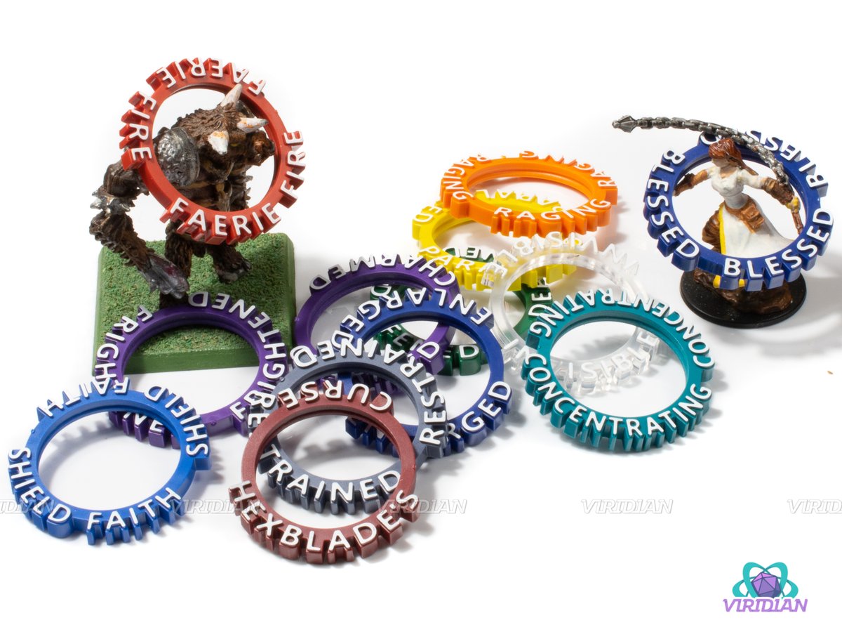 Viridian Dice 🎲 Overthrow Big Die™ (@viridiandice) on Twitter photo ⚛️ CONDITION RING GIVEAWAY! ⚛️
Mike took new pics of our condition ring set and storage box! Win a set this week!
TO ENTER:
1⃣ RT this post
2⃣ Follow <a href="/ViridianDice/">Viridian Dice 🎲 Overthrow Big Die™</a>
3⃣ 💬 which spell/condition pops up the most at your table
US only, pls have DMs open! Winner selected SUN 2/19! ⚛️ CONDITION RING GIVEAWAY! ⚛️
Mike took new pics of our condition ring set and storage box! Win a set this week!
TO ENTER:
1⃣ RT this post
2⃣ Follow <a href="/ViridianDice/">Viridian Dice 🎲 Overthrow Big Die™</a>
3⃣ 💬 which spell/condition pops up the most at your table
US only, pls have DMs open! Winner selected SUN 2/19!