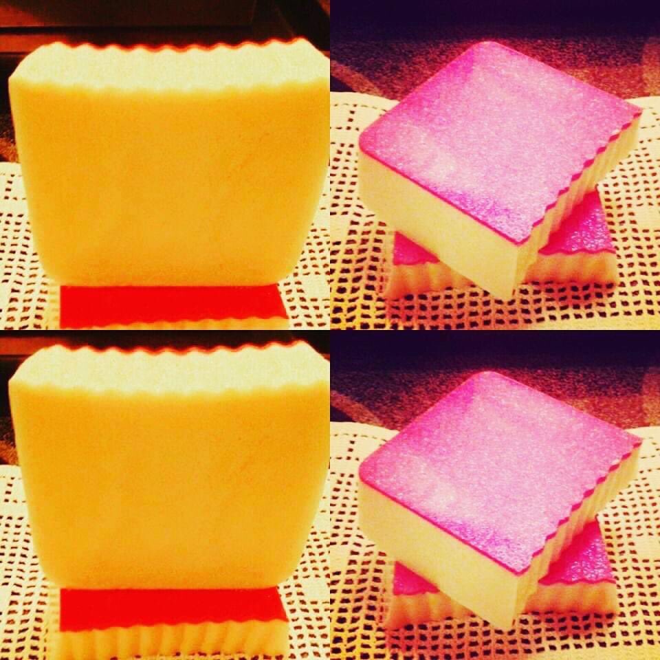 🍋 pound pink buttercream birthday 🎂 organic handmade vanilla bean paste handmade soap cakes #summerrainesnaturals #organicskincareproducts💋