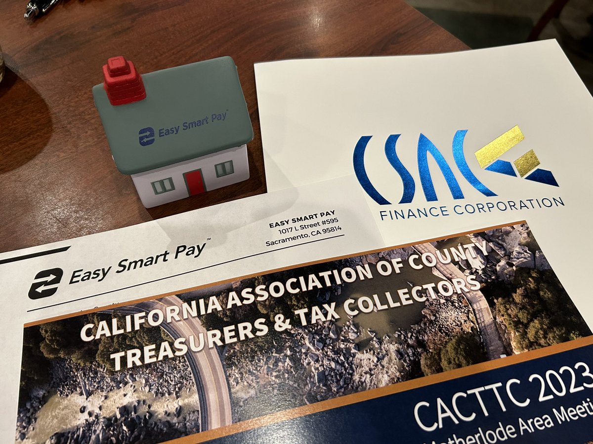 CSACFC's tweet image. Easy Smart Pay and the CSAC Finance Corporation at the CACTTC Motherlode Area meeting.