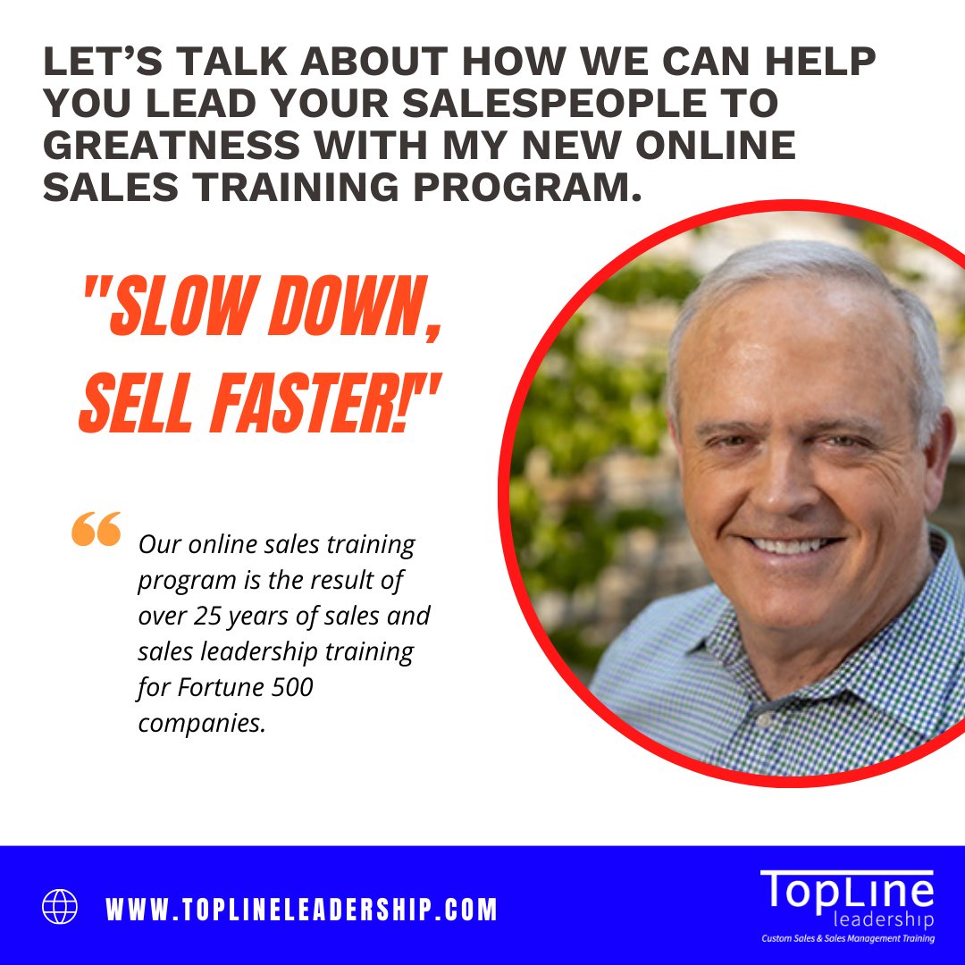kevinfdavis's tweet image. Click through the graphics to learn why our online sales training, &quot;Slow Down, Sell Faster!&quot; works:

To learn more, click here: bit.ly/3fadNRH

#sales #salescourse #onlinesalestraining #salestraining #salesleader