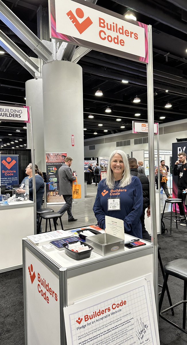 bcbuilderscode's tweet photo. #BuildersCode is at #BuildexVancouver!
Find us at the Workforce Solutions Centre, where our Employer Advisor & Worksite Culture Trainer can answer all of your questions!
Learn how we’re building a construction industry that works for everyone. https://t.co/1PUuhtOqua