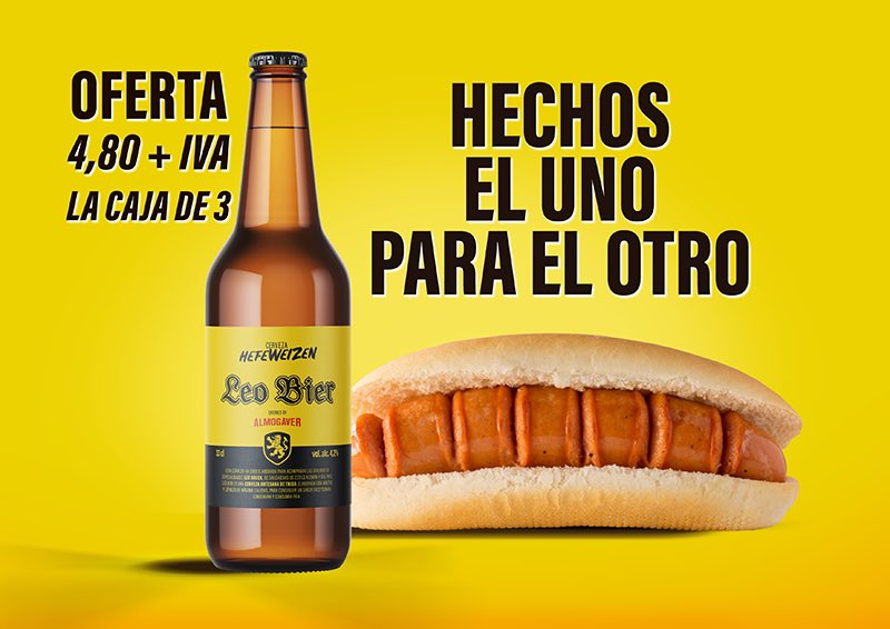 LEO BIER, la cerveza ideal para acompañar las salchichas de estilo alemán de LEO BOECK. Disponible AHORA en nuestra Web en una caja de 3 cervezas, por 4,80€ + Iva . leoboeck.com/producto/cerve…