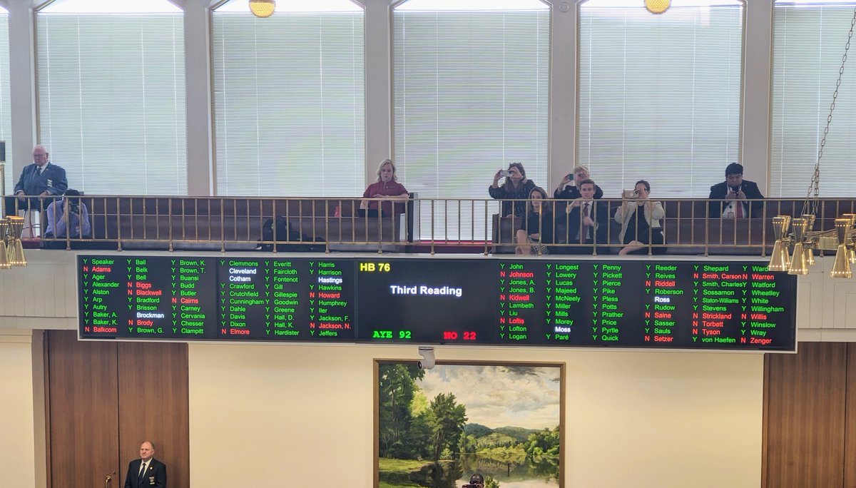 DiamondForNC's tweet photo. Medicaid expansion has passed the house and heads over to the Senate. This is such a huge part of why I ran, and I couldn't be more thrilled to see my name light up in green. https://t.co/vhMIhvj6xJ