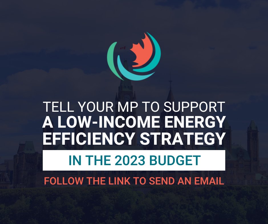 We signed onto Efficiency Canada’s letter to the federal government requesting investment in energy efficiency programs in the 2023 budget.📝
👉Do your part. Share this post and contact your MP:
efficiencycanada.org/low
#eneregyefficiency #energybills #2023budget #lowincome