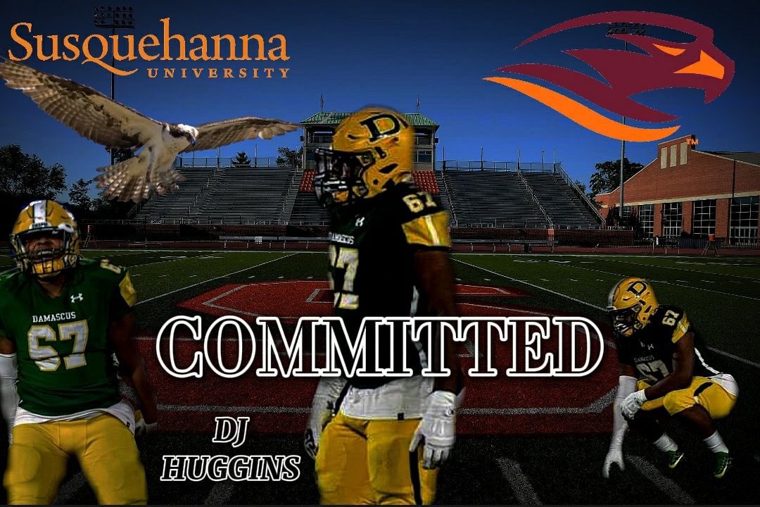 DeJahnHuggins's tweet image. Blessed to announce that I will be continuing my academic and athletic career At Susquehanna University! I want to thank my family, my teammates, and @DamascusFBcoach for building me into the man I am today. Let’s Work!! @FollowTheRuless #WildDogs