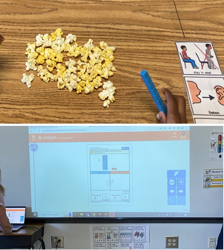JessieLeyden's tweet photo. Mrs.Medlock is just amazing!🤩All three AU teachers at Ocee are “otterly” AMAZING!🦦👏🏻I enjoyed seeing students explore B10Bs during the math lesson today, developing an understanding of place value with two-digit numbers- showing tens and ones.👍🏻👏🏻#basetenblocks #math @FCS_SEC https://t.co/zPClg3SV5f