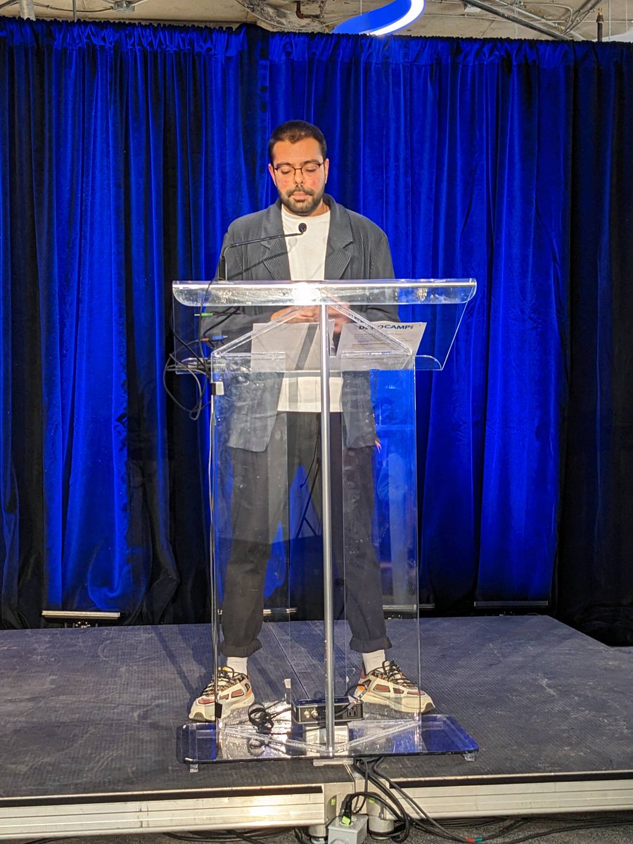 voltaeffect's tweet image. DemoCamp 2023 is kicking off now! First up, opening remarks from @voltaeffect’s Sr. Strategic Projects Coordinator, Sahil Ahuja.👏 #DemoCampHFX
