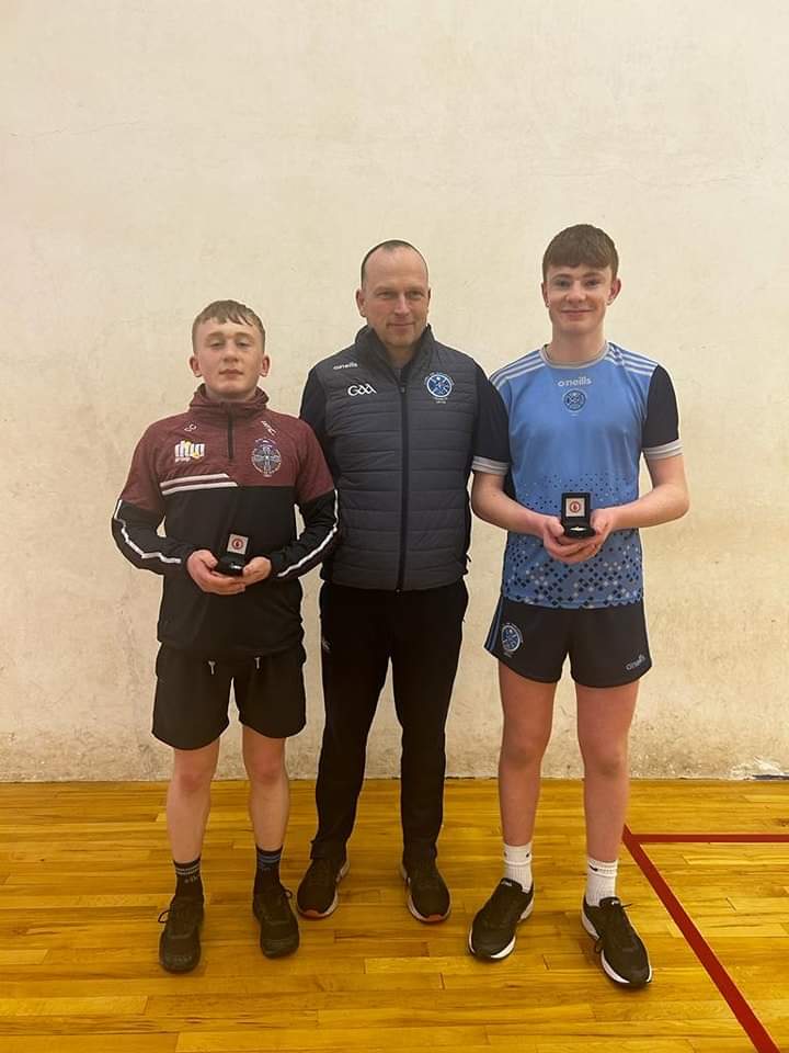 KillyclogherGAA's tweet photo. Well done to Daithi McMullen winner of the U16B Tyrone Handball league and runner-up Cormac Cunningham. https://t.co/8uWTe6XyFC