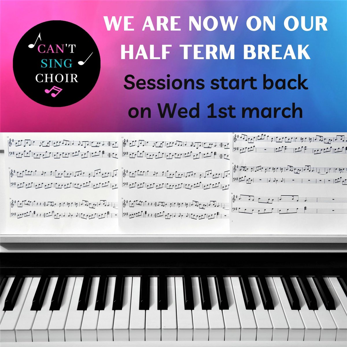 Can't Sing Choir NT (@cantsingchoirnt) on Twitter photo After a fabulous start to our new term itโs time to take a short break. Weโll be back 1.3.23 <a href="/LinskillCentre/">Linskill Centre</a> #choir #communitysinging #singingforall After a fabulous start to our new term itโs time to take a short break. Weโll be back 1.3.23 <a href="/LinskillCentre/">Linskill Centre</a> #choir #communitysinging #singingforall