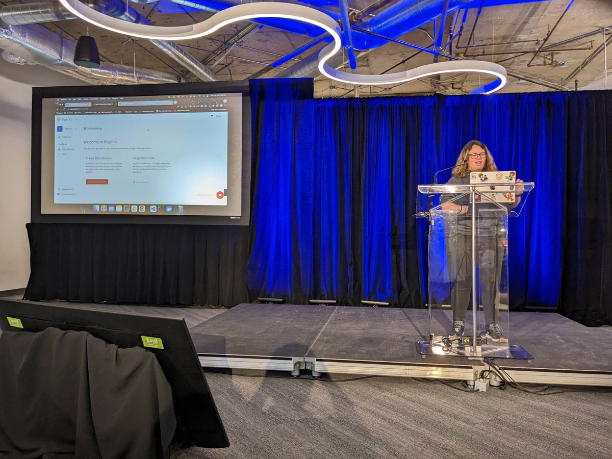 voltaeffect's tweet image. Now, Begin AI takes the stage. Begin AI enables your software to use advanced algorithms quickly, with very little setup. #DemoCampHFX