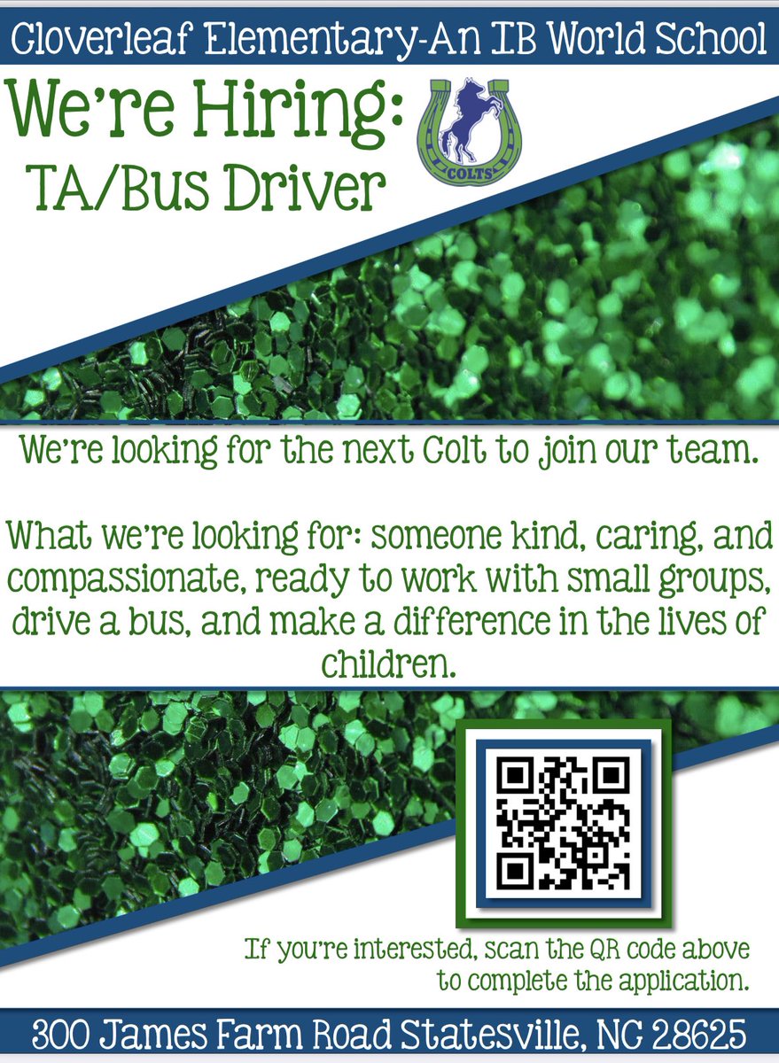 We’re looking for the next Colt to join our team!  Scan the QR code below to apply☘️