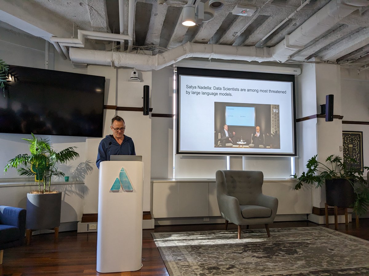 VergeLabsAI's tweet photo. So good to be back in person for the Sydney Data Science Breakfast meetup (https://t.co/RqYiNh5LMY). Special thanks to @orchyluke for an awesome talk and 
@GeoffPidcock for organising! https://t.co/3W6mhXt71O